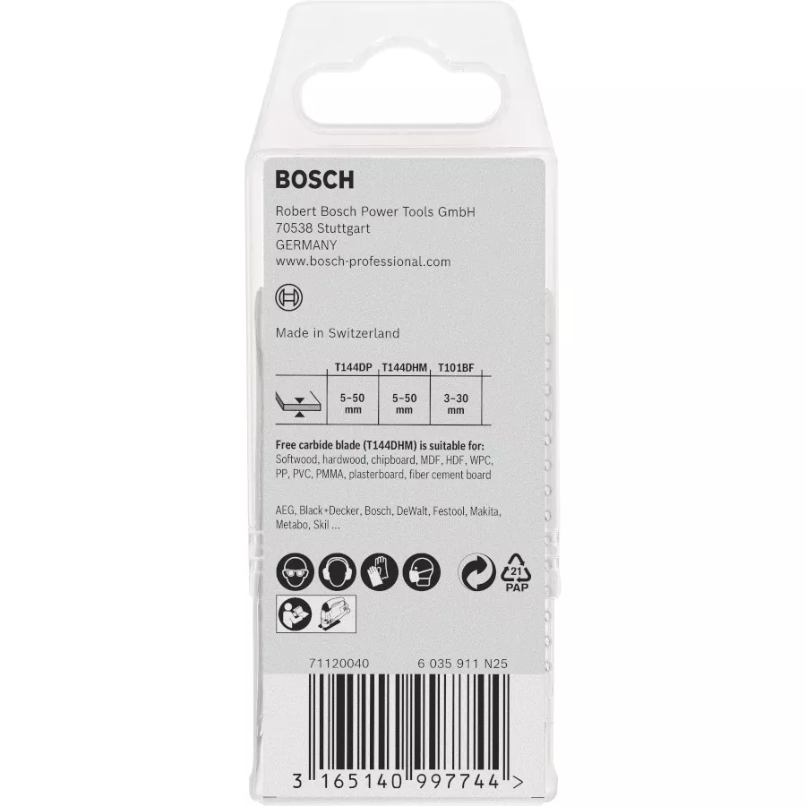 Assortiment 15 lames bois réf. 2 607 011 436 Bosch